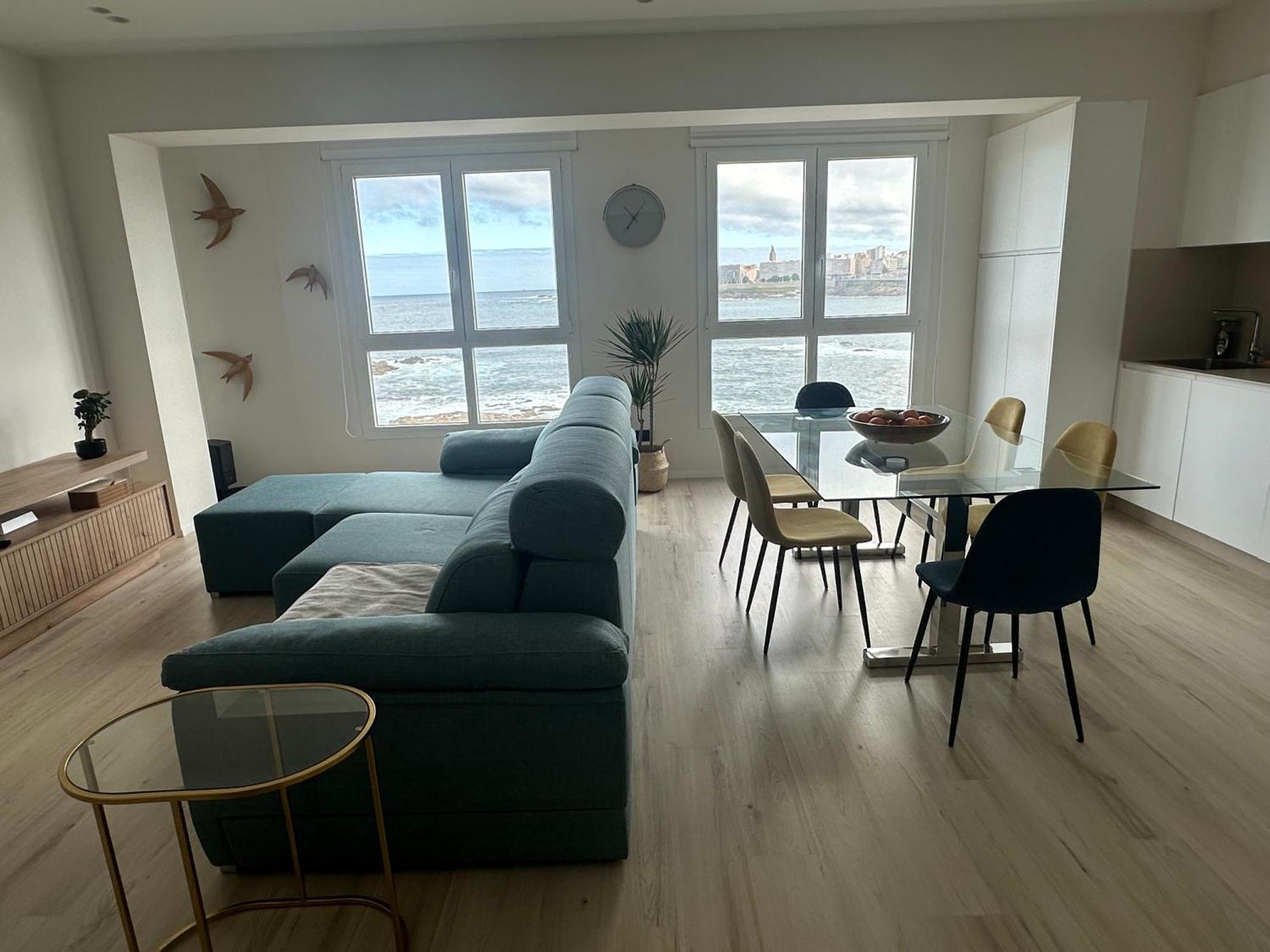 Ferienwohnung Piso Con Vistas A La Playa De Riazor A Coruña Exterior foto