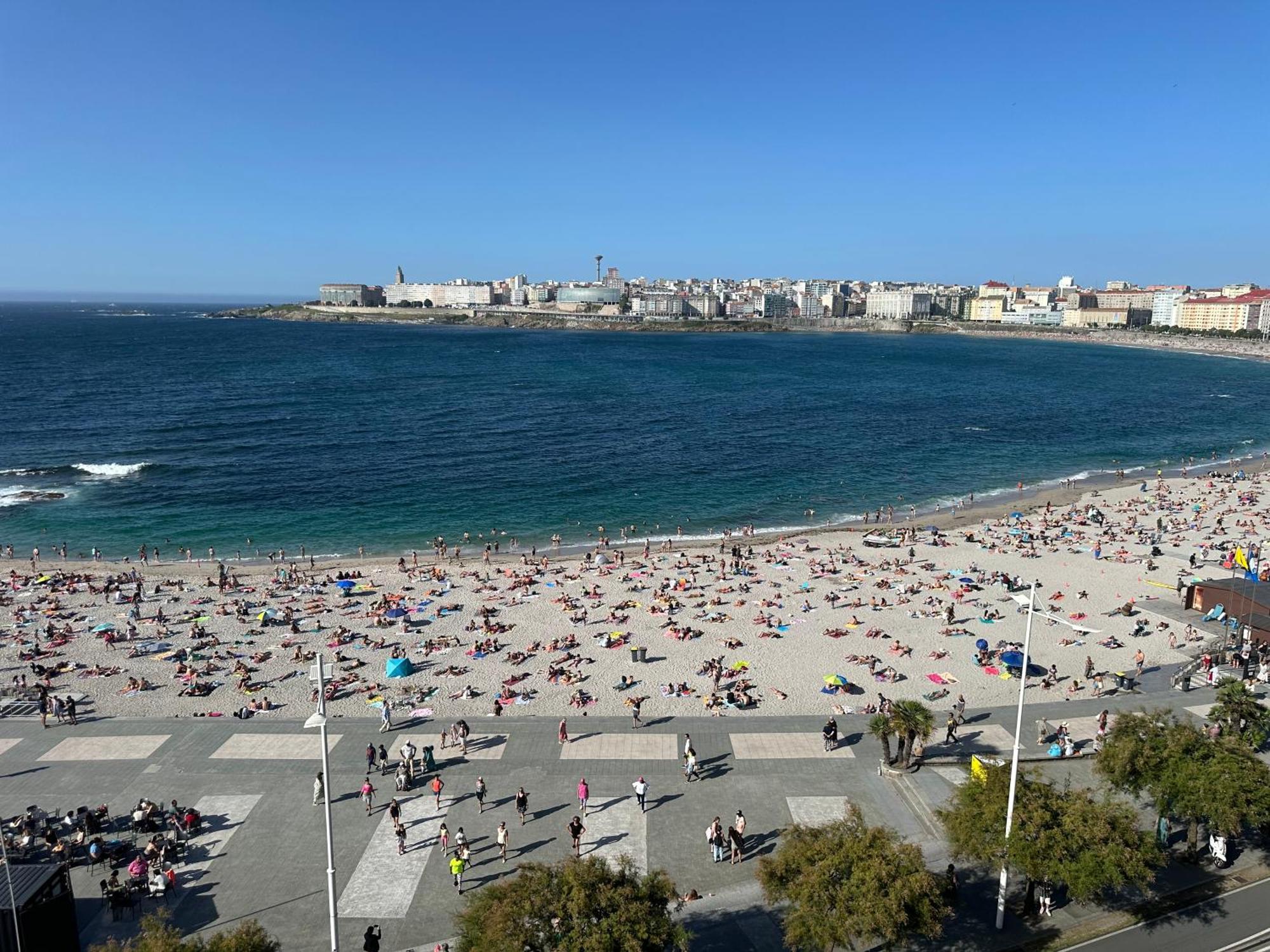 Ferienwohnung Piso Con Vistas A La Playa De Riazor A Coruña Exterior foto